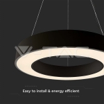 LED Осветител 50W Висящ Димиращ 4000K Черен