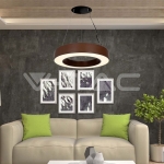 LED Осветител 50W Висящ Димиращ 4000K Кафяв