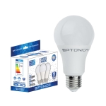 LED Пластик Крушка Пакет 3 броя Е27 А60 5 Години Гаранция