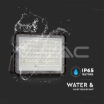 15W LED Соларен Прожектор 4000K Сменяема Батерия Черно Тяло