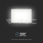 30W LED Соларен Прожектор 4000K Сменяема Батерия Черно Тяло