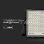 30W LED Соларен Прожектор 4000K Сменяема Батерия Черно Тяло