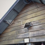 6W LED Соларен Прожектор 6400K Сменяема Батерия Черно Тяло