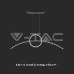 LED Осветител 36W 4000K Черен