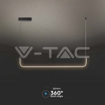 LED Осветител 12W Висящ Черен 4000K