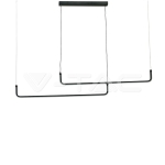 LED Осветител 24W 4000K Черен Кръг