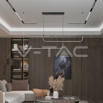 LED Осветител 24W 4000K Черен Кръг