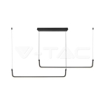 LED Осветител 24W 4000K Черен Кръг