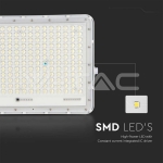 30W LED Соларен Прожектор 4000K Сменяема Батерия Бяло Тяло
