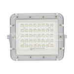 10W LED Соларен Прожектор 6400K Сменяема Батерия Бяло Тяло