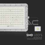 20W LED Соларен Прожектор 6400K Сменяема Батерия Бяло Тяло