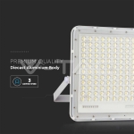 30W LED Соларен Прожектор 6400K Сменяема Батерия Бяло Тяло