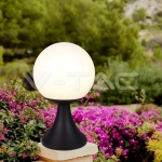 Наземна Лампа Топка 1*27 Черен Опал