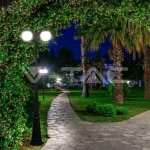 Наземна Лампа Топка 2*27 Черен Опал