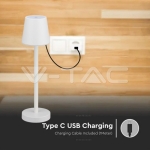 3W Презаредима Настолна Лампа Бяла 4000K