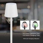 3W Презаредима Настолна Лампа Бяла 4000K