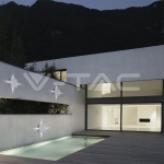 4W Стенна Лампа Бяло Тяло Квадрат 4000К IP65