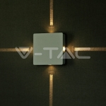 4W Стенна Лампа Бяло Тяло Квадрат 4000К IP65