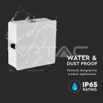 4W Стенна Лампа Бяло Тяло Квадрат 4000К IP65