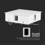 4W Стенна Лампа Бяло Тяло Квадрат 4000К IP65