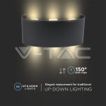 5W Стенна Лампа Пясъчно Черно Тяло 4000К IP54