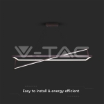 LED Осветител 45W Висящ Димиращ Черен 3000К