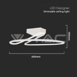 LED Осветител 43W 4000K Бял Кръг