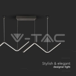 LED Осветител 12W Извивки Черен 4000K