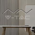 LED Осветител 12W Извивки Черен 4000K