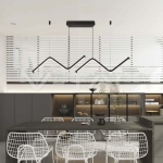 LED Осветител 12W Извивки Черен 4000K