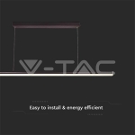 LED Осветител 23W Линия 4000K Черен