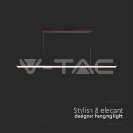 LED Осветител 23W Линия 4000K Черен