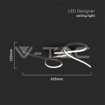 LED Осветител 24W Абстрактни Кръгове 3000K