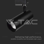 35W LED Прожектор Релсов Монтаж SAMSUNG CHIP Черен 4000K