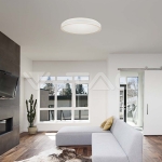 LED Осветител 18W Кръг за Таван Бяла Рамка 4000K