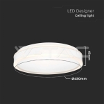 LED Осветител 24W Кръг за Таван Бяла Рамка 4000K