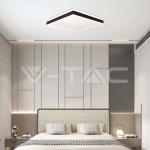 LED Осветител 24W Квадрат за Таван Черна Рамка 4000K