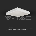 LED Осветител 24W Квадрат за Таван Бяла Рамка 4000K