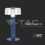 LED Настолна Лампа 1800mAh Батерия 150 x 300 3 в 1 Лилаво Тяло