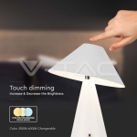 LED Настолна Лампа 1800mAh Батерия 180 x 240 3 в 1 Бяло Тяло