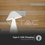 LED Настолна Лампа 1800mAh Батерия 180 x 240 3 в 1 Бяло Тяло