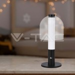 LED Настолна Лампа 1800mAh Батерия 140x 300 3 в 1 Черно + Прозрачно Стъклено Тяло