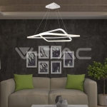 LED Осветител 50W Висящ 600x600x1200мм Димиращ Бял 3000К