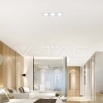 GU10 Корпус Троен Метал PC Бял