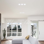 GU10 Корпус Троен Метал PC Бял