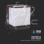 8W LED Стенен Аплик 4000К Кафяв