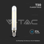 LED Крушка 4W E14 T20 Filament Прозрачно Стъкло 3000K