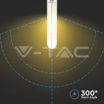 LED Крушка 4W E14 T20 Filament Прозрачно Стъкло 3000K