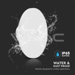 12W LED Стенна Лампа 3в1 Бяла Димираща