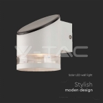 1W LED Соларна Стенна Лампа SMD С Микровълнов Датчик IP44 3000K